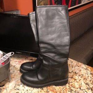 Black leather Boots by VINCE